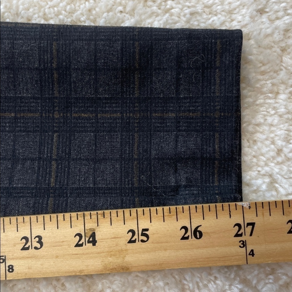 Calvin Klein Womens Pull On Stretch Charcoal Plaid Skinny Pants Sz 2 - Picture 5 of 10